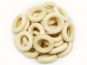 Natural Wood Beads, Rings & Pendants