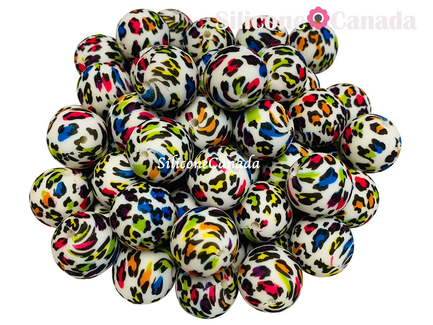 Round Colourful Leopard