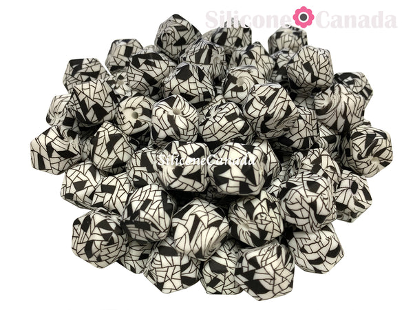 Hexagons Patterned Print