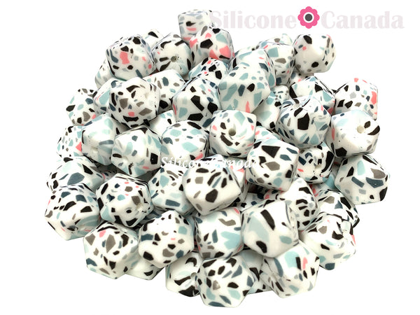 Hexagons Patterned Print
