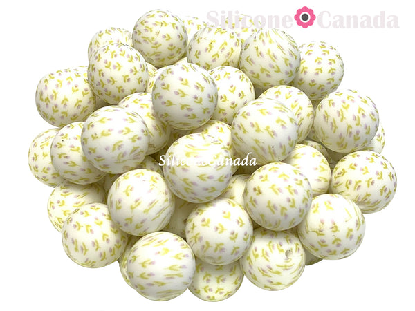 Spring Flower Silicone Print Beads