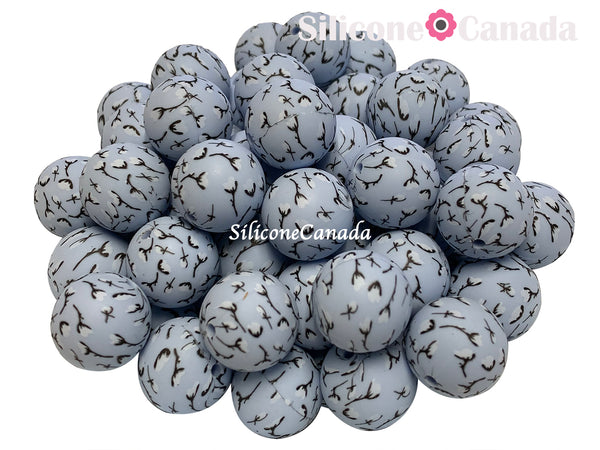 Winter Flower Silicone Print Beads