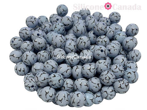 Winter Flower Silicone Print Beads